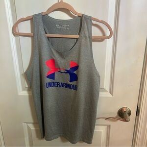 Under Armour Heather Gray Fitted Tank